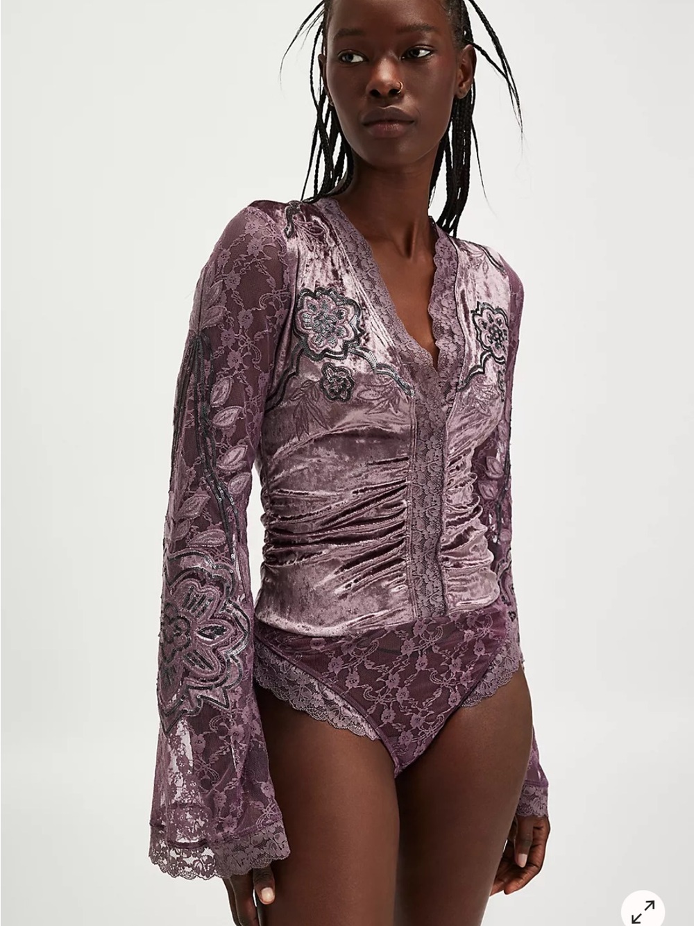 NWT Free people Night Owl Bodysuit